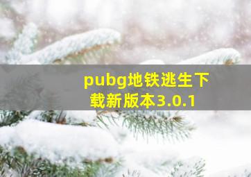 pubg地铁逃生下载新版本3.0.1