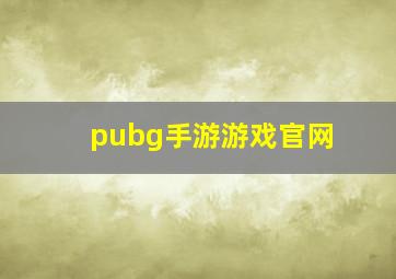 pubg手游游戏官网