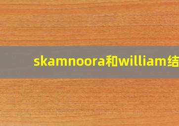 skamnoora和william结局