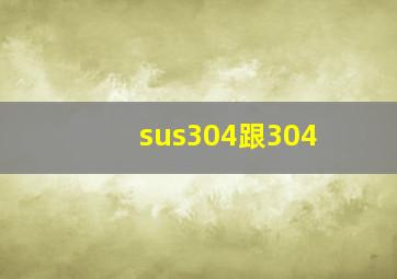 sus304跟304