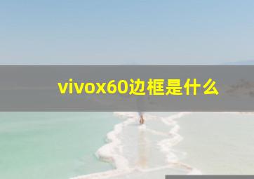 vivox60边框是什么