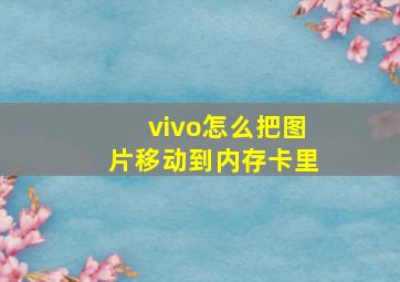 vivo怎么把图片移动到内存卡里