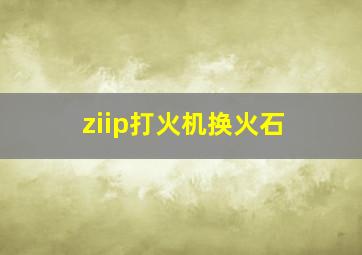 ziip打火机换火石