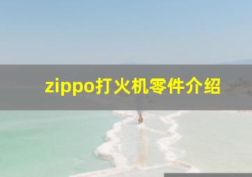 zippo打火机零件介绍