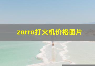 zorro打火机价格图片