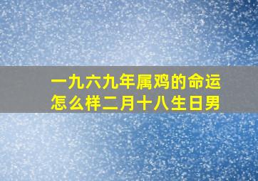 一九六九年属鸡的命运怎么样二月十八生日男