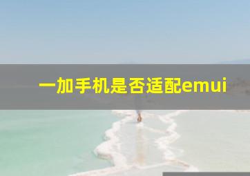 一加手机是否适配emui