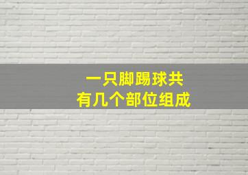 一只脚踢球共有几个部位组成