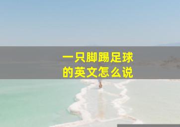 一只脚踢足球的英文怎么说