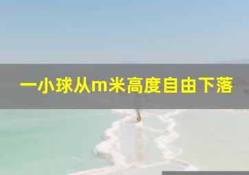 一小球从m米高度自由下落