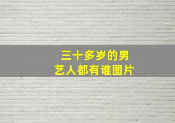 三十多岁的男艺人都有谁图片