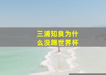 三浦知良为什么没踢世界杯