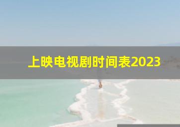 上映电视剧时间表2023