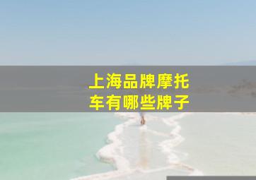 上海品牌摩托车有哪些牌子