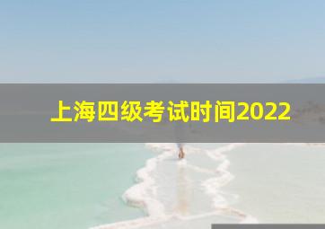 上海四级考试时间2022