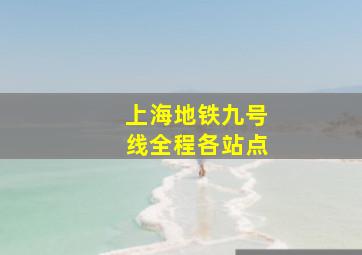 上海地铁九号线全程各站点