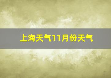 上海天气11月份天气