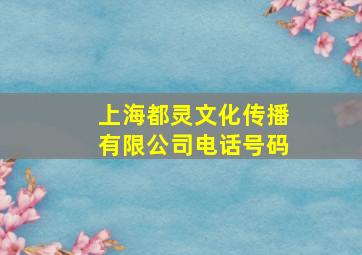 上海都灵文化传播有限公司电话号码