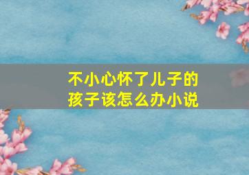 不小心怀了儿子的孩子该怎么办小说