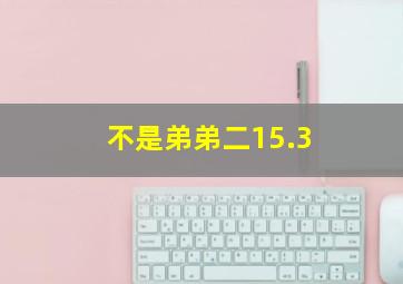 不是弟弟二15.3