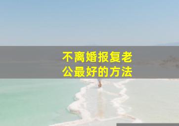 不离婚报复老公最好的方法