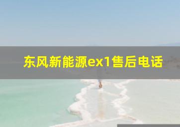 东风新能源ex1售后电话