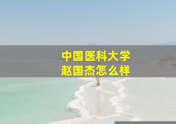 中国医科大学赵国杰怎么样