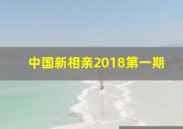 中国新相亲2018第一期