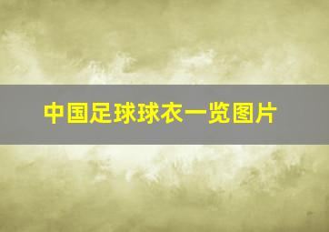 中国足球球衣一览图片