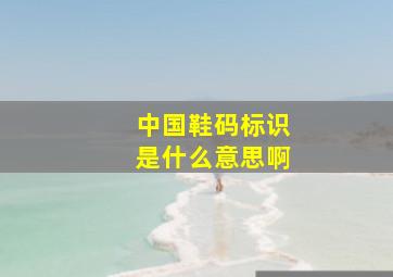 中国鞋码标识是什么意思啊