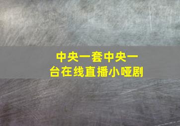 中央一套中央一台在线直播小哑剧