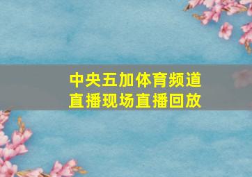 中央五加体育频道直播现场直播回放