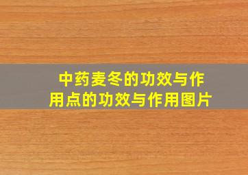 中药麦冬的功效与作用点的功效与作用图片