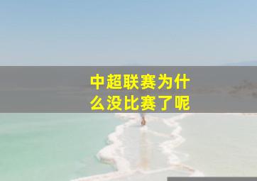 中超联赛为什么没比赛了呢