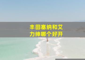 丰田塞纳和艾力绅哪个好开