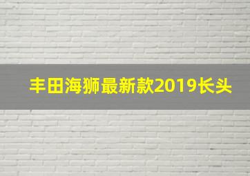 丰田海狮最新款2019长头