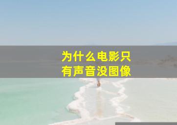 为什么电影只有声音没图像