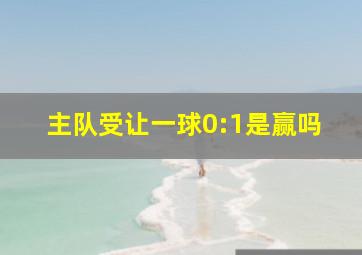 主队受让一球0:1是赢吗