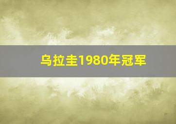 乌拉圭1980年冠军