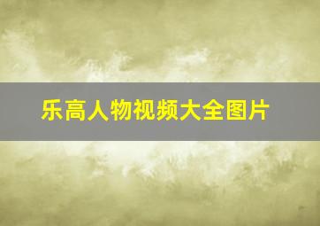 乐高人物视频大全图片