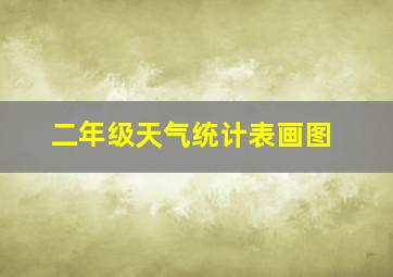 二年级天气统计表画图