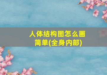 人体结构图怎么画简单(全身内部)