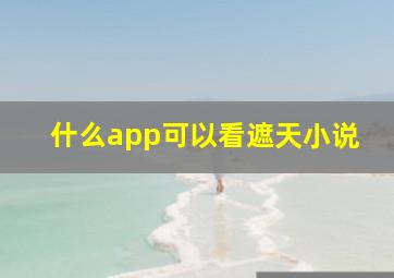 什么app可以看遮天小说