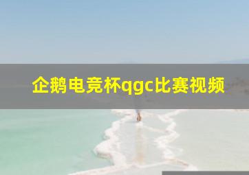 企鹅电竞杯qgc比赛视频