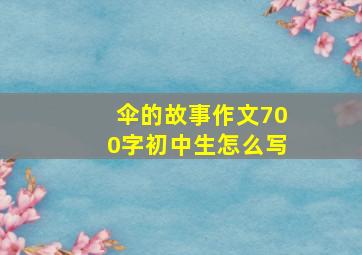 伞的故事作文700字初中生怎么写