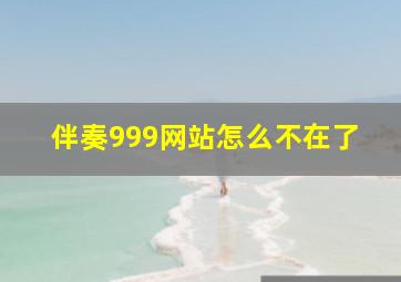 伴奏999网站怎么不在了