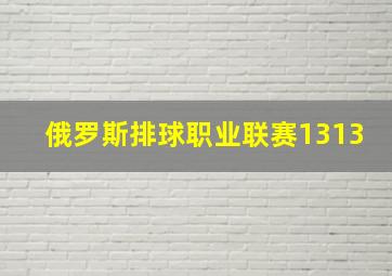 俄罗斯排球职业联赛1313