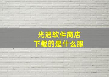 光遇软件商店下载的是什么服