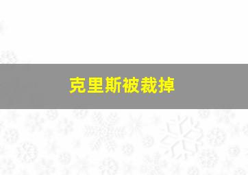 克里斯被裁掉