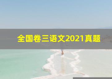 全国卷三语文2021真题